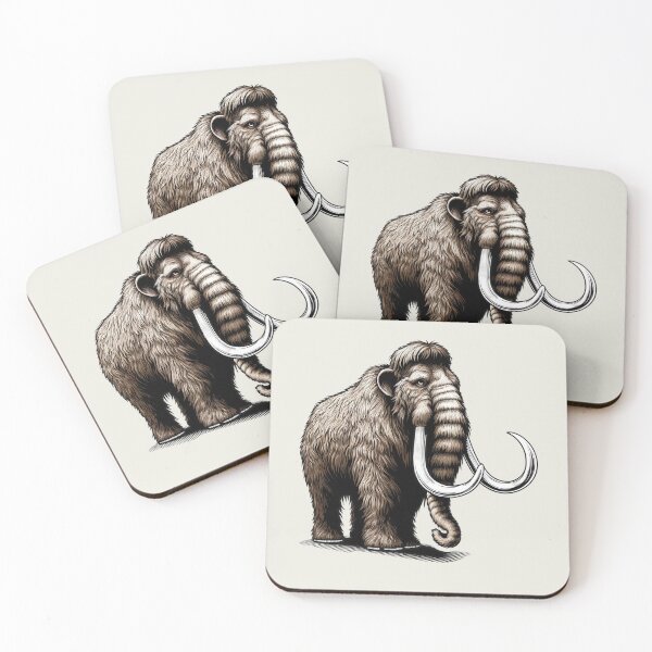 Item preview, Woolly Mammoth, Prehistoric Animal Art designed and sold by GreenSlate.