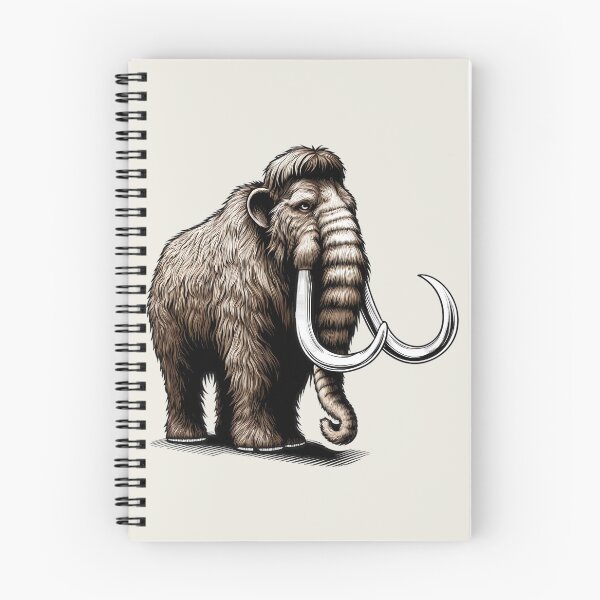 Item preview, Woolly Mammoth, Prehistoric Animal Art designed and sold by GreenSlate.