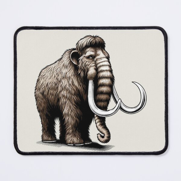 Item preview, Woolly Mammoth, Prehistoric Animal Art designed and sold by GreenSlate.