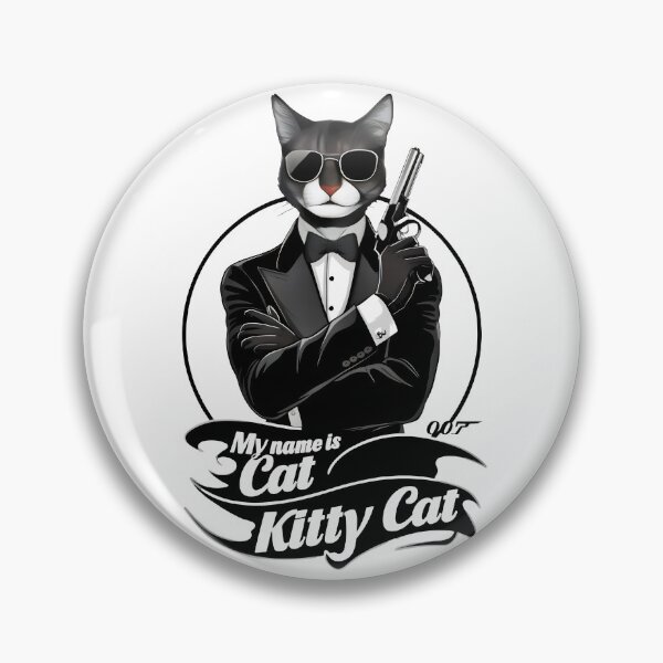 Artikelvorschau, Mein Name ist Cat Kitty Cat - Lustige Spionagekatze entworfen und verkauft von AlphaTeez.