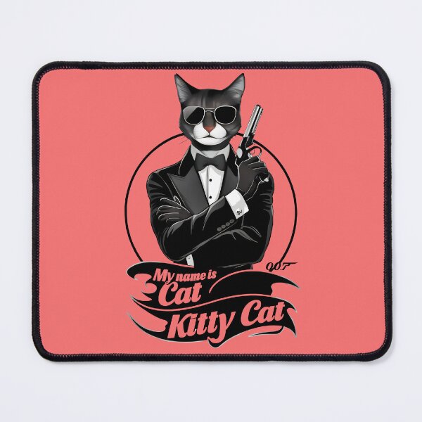 Item preview, My Name Is Cat Kitty Cat - Funny Spy Cat designed and sold by AlphaTeez.