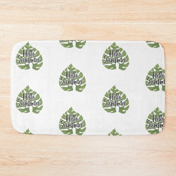 Item preview, Lettering Hello Summer and  monstera leaf designed and sold by DarianaArt.
