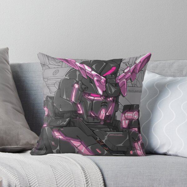 Artikelvorschau, Schwarz-rosa Einhorn-Gundam-Kunst in voller Rüstung - Anime-Mecha-Design entworfen und verkauft von deveerei.