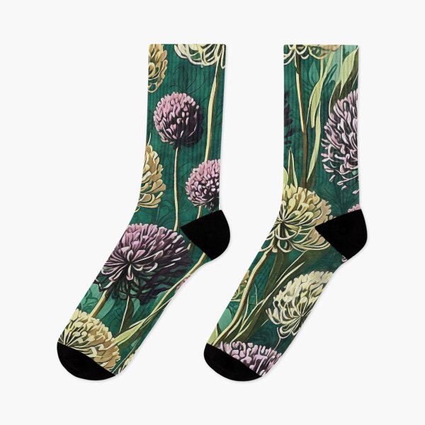 Item preview, Allium In Bloom Flower Background Retro Abstract Art 4 designed and sold by taiche.