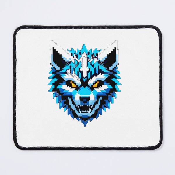 Artikelvorschau, Fenrir-Schädel: Pixel Art Norse Fusion entworfen und verkauft von Ronny-Owiso.