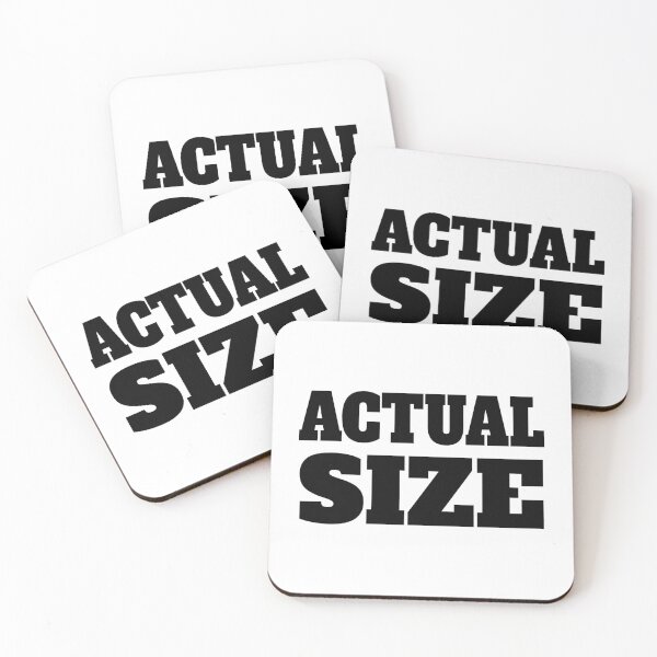Item preview, Actual Size Black And White designed and sold by PMCreative.