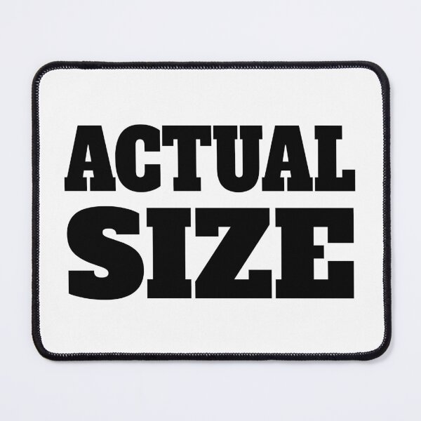 Item preview, Actual Size Black And White designed and sold by PMCreative.