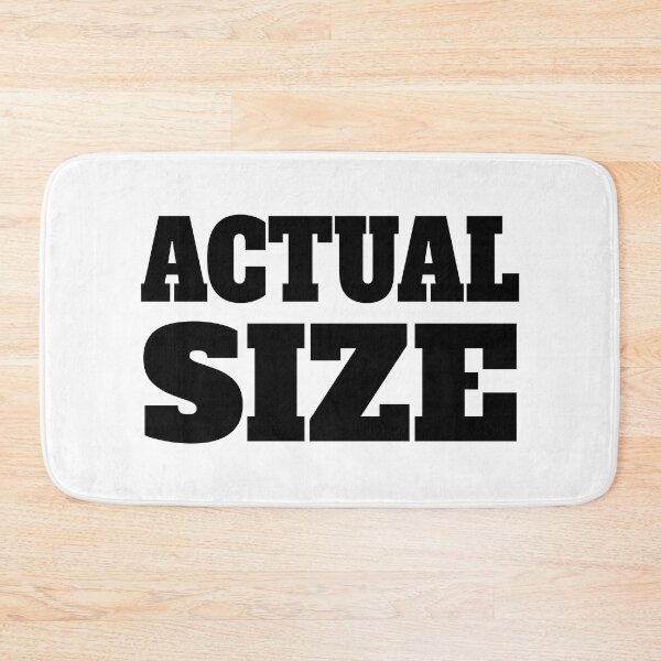 Item preview, Actual Size Black And White designed and sold by PMCreative.