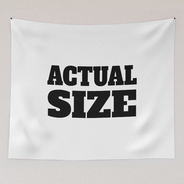Item preview, Actual Size Black And White designed and sold by PMCreative.