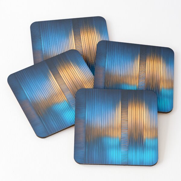 Item preview, Abstract background in Blue and Golden colors designed and sold by Julia Rudens.