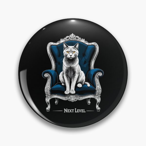 Item preview, BKH British Shorthair Blue Cat King Chair Gift designed and sold by Pineapple-Tree.