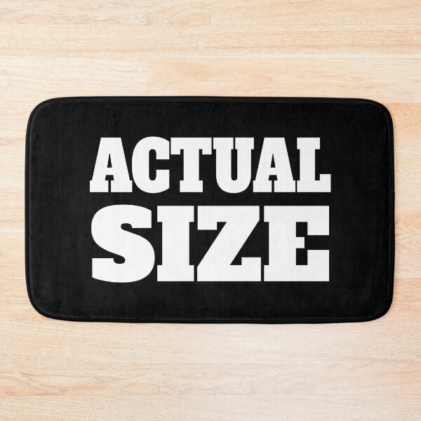 Item preview, Actual Size White And Black designed and sold by PMCreative.