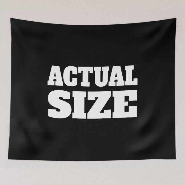 Item preview, Actual Size White And Black designed and sold by PMCreative.