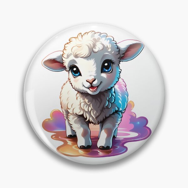 Item preview, Happy and cute adorable baby lamb designed and sold by MRFEZOO2030.