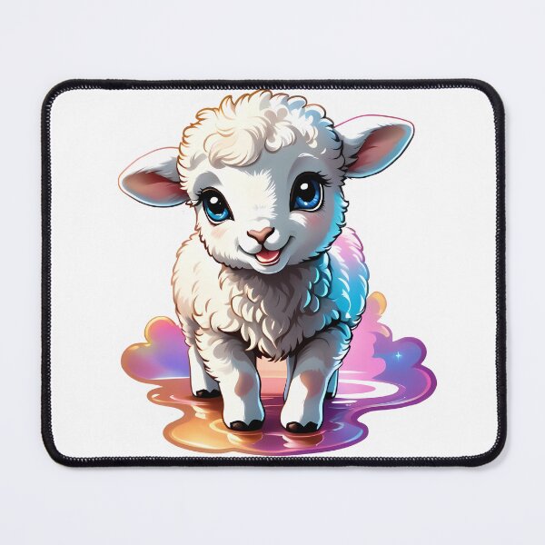 Item preview, Happy and cute adorable baby lamb designed and sold by MRFEZOO2030.