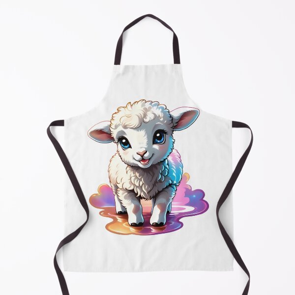 Item preview, Happy and cute adorable baby lamb designed and sold by MRFEZOO2030.