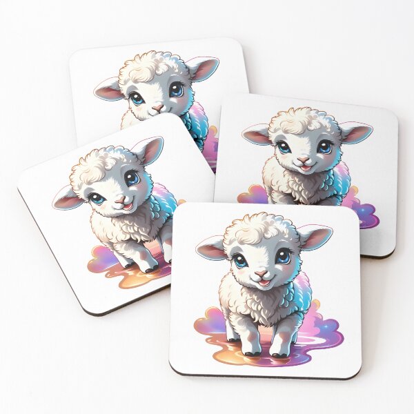 Item preview, Happy and cute adorable baby lamb designed and sold by MRFEZOO2030.