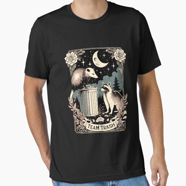 Item preview, Team Trash Tarot Card Opossum Witchcraft Goth Possum Racoon designed and sold by Dressed For  Duty.