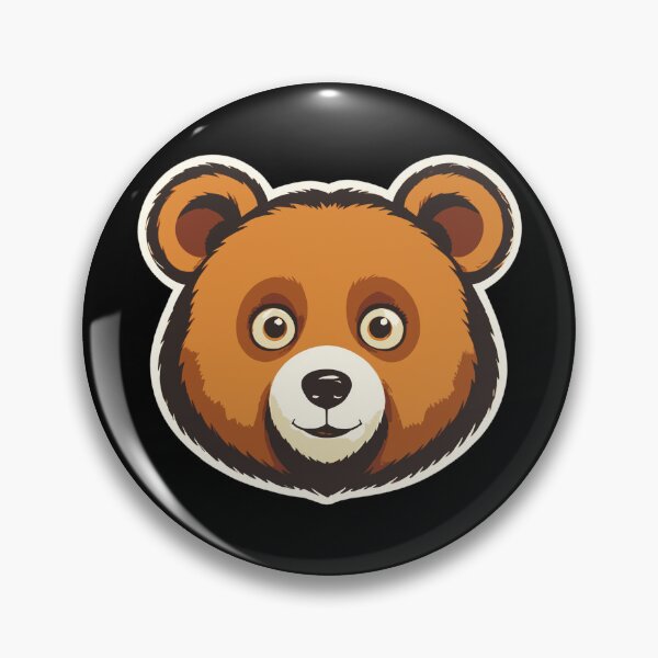 Item preview, A Face Of Cute Bear With Large Eyes And A Friendly Expression designed and sold by Adelberton.