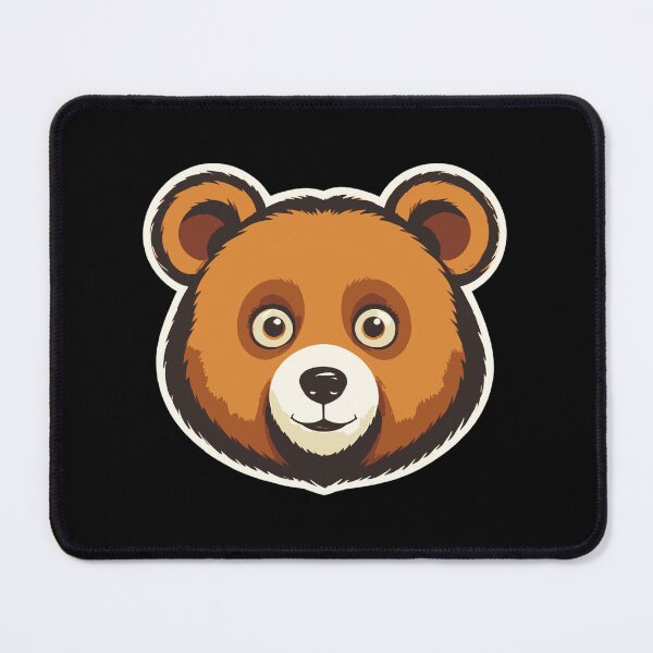Item preview, A Face Of Cute Bear With Large Eyes And A Friendly Expression designed and sold by Adelberton.