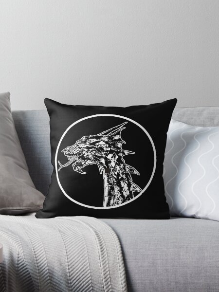 Item preview, Black and White Welsh Dragon Silhouette Logo Icon designed and sold by DFLC Prints.