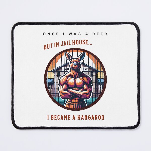 Item preview, Funny Kangaroo Design Retro Washed Out Prison Australia designed and sold by Bouldershop.