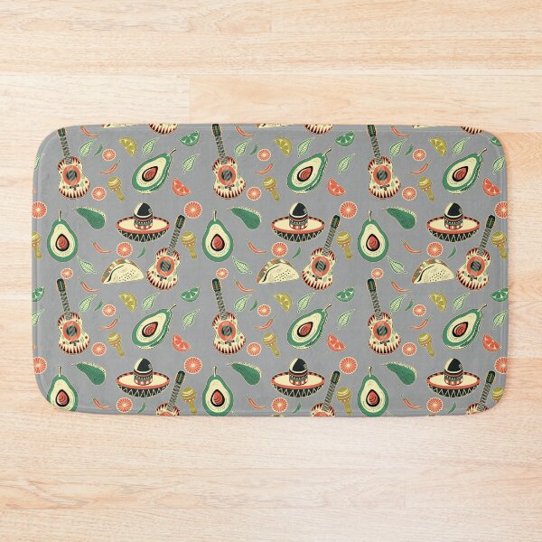 Item preview, Guac-ward Moments! Mexican Style Pattern on the Light Grey Background   designed and sold by IraNiva.