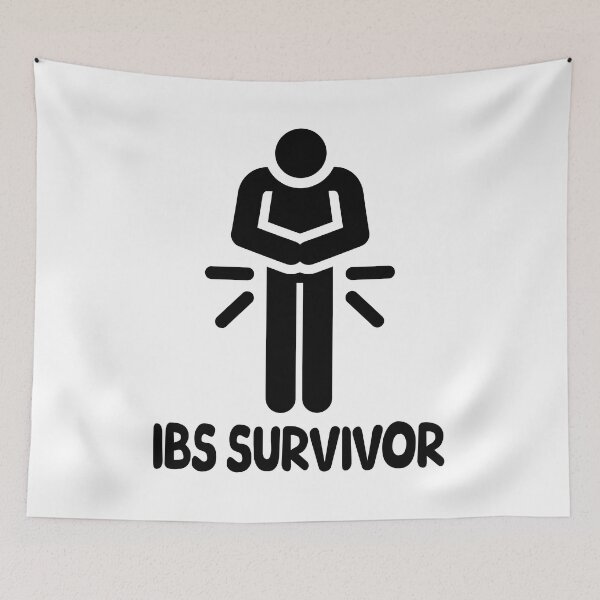 Item preview, IBS Survivor! Funny Black And White designed and sold by PMCreative.