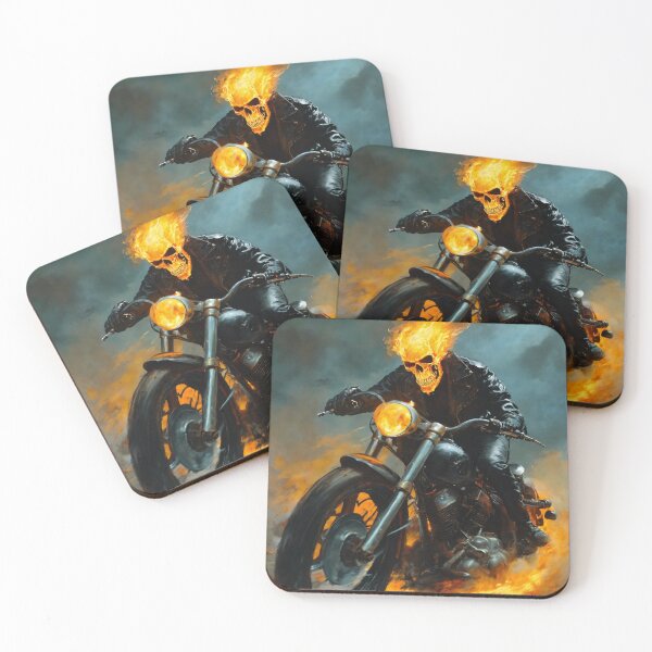 Item preview, ghost rider, mascot, drawing, art designed and sold by DonnaBlankaArt.
