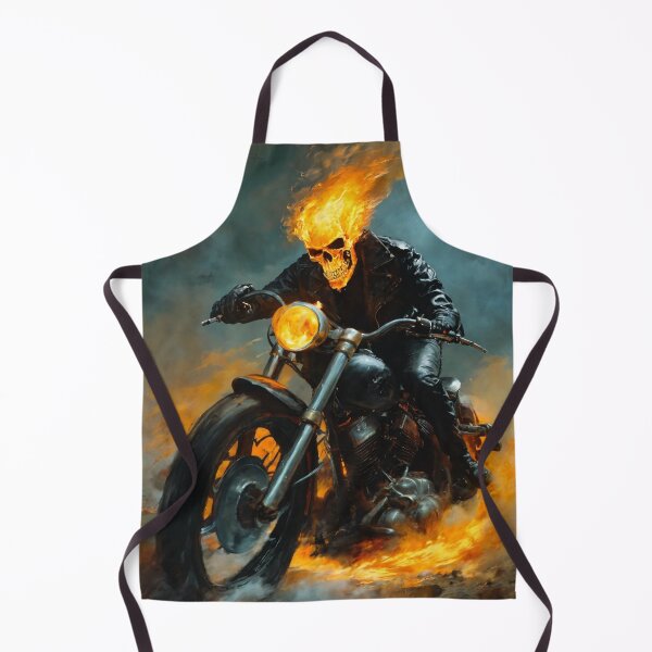 Item preview, ghost rider, mascot, drawing, art designed and sold by DonnaBlankaArt.