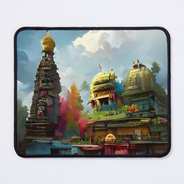 Item preview, Fantasy Hindu Temple Collection #65 by GizbarArts made with a.i. designed and sold by Ganzabara.