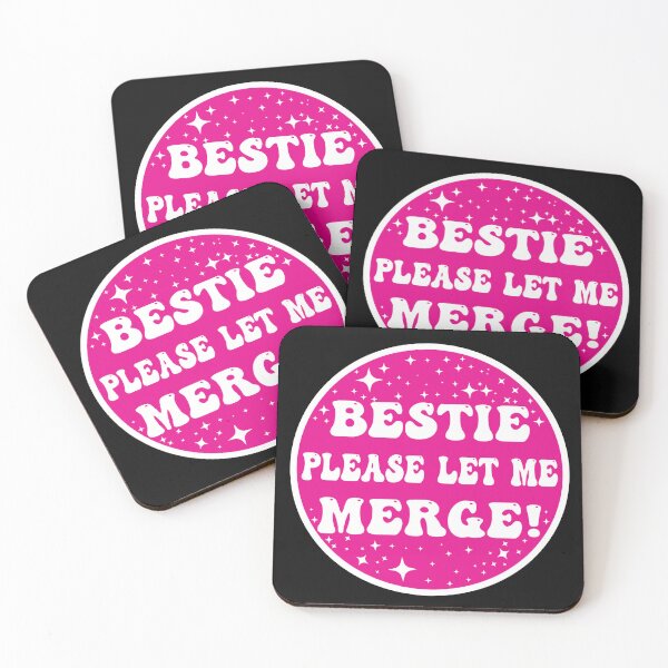 Item preview, Bestie Please Let Me Merge Funny Meme Bumper designed and sold by belladesign7.