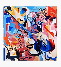 Expressive Abstract People Composition painting Photographic Print