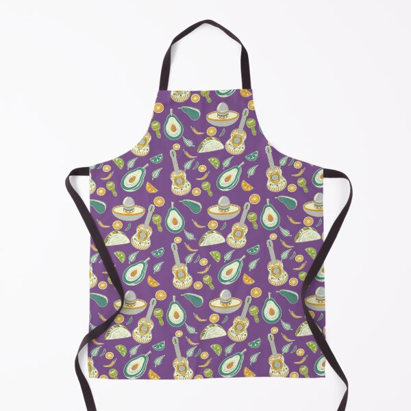Item preview, Holy Guac'n'Roll! Mexican Style Pattern on the Purple Background  designed and sold by IraNiva.