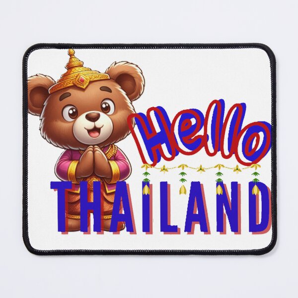 Item preview, Little Bear wears Thai clothes and pays respects in Thai style. designed and sold by kankan22.