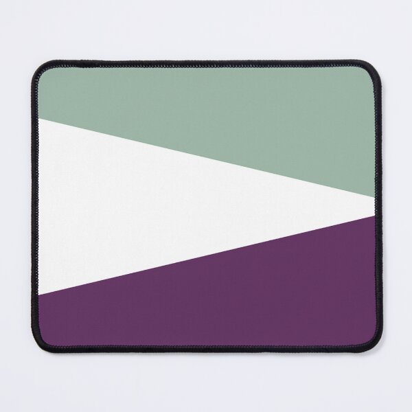 Item preview, MUTED GREEN, AUBERGINE PURPLE and WHITE GEOMETRIC DESIGN PRINT designed and sold by RachelMacht.