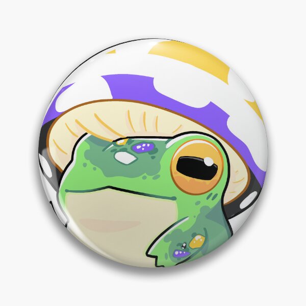 Item preview, Nonbinary Pride Mushroom Frog  designed and sold by MemeSaranchez.