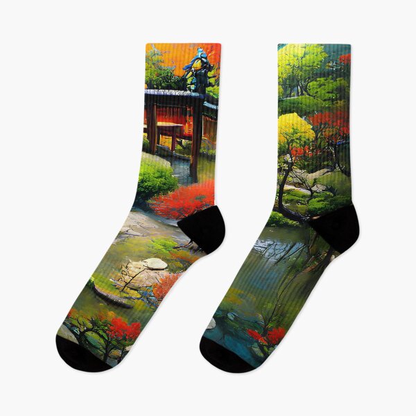 Item preview, Colorful Japanese Zen Garden Fantasy Collection #2 by GizbarArts made with a.i. designed and sold by Ganzabara.