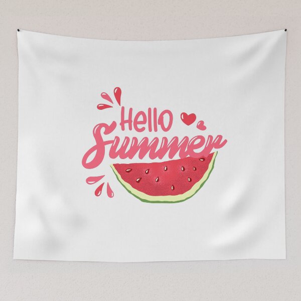 Item preview, Hello Summer and watermelon designed and sold by DarianaArt.