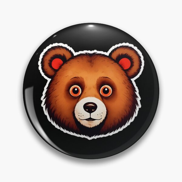 Item preview, A Face Of Cute Bear With Large Eyes And A Friendly Expression designed and sold by Adelberton.