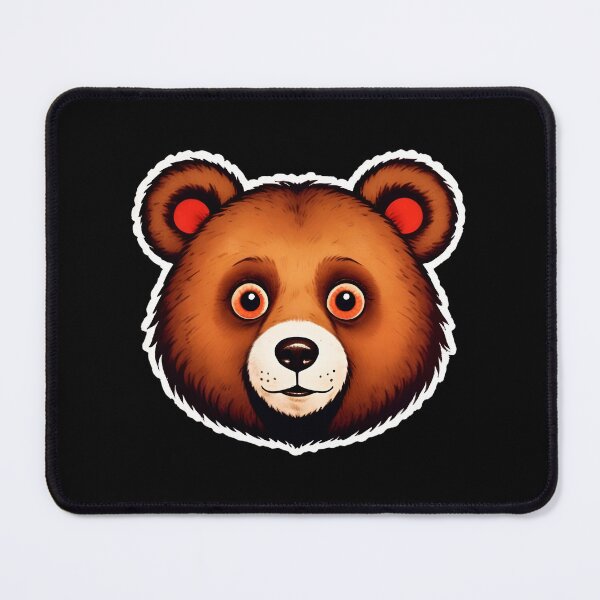 Item preview, A Face Of Cute Bear With Large Eyes And A Friendly Expression designed and sold by Adelberton.
