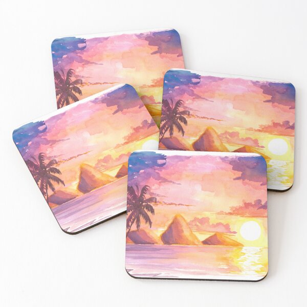 Item preview, Fascinantes Pitons Santa Lucía en la belleza del atardecer dorado designed and sold by artshop77.