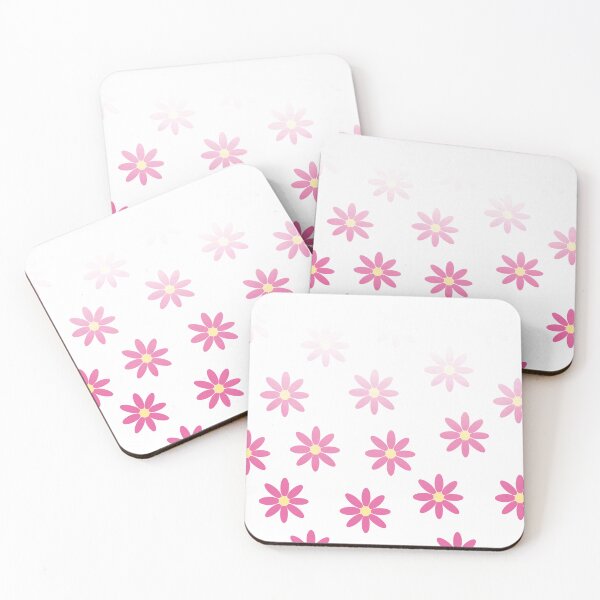 Item preview, Pink daisy pattern fading out to one sude designed and sold by SimoesArtistry.
