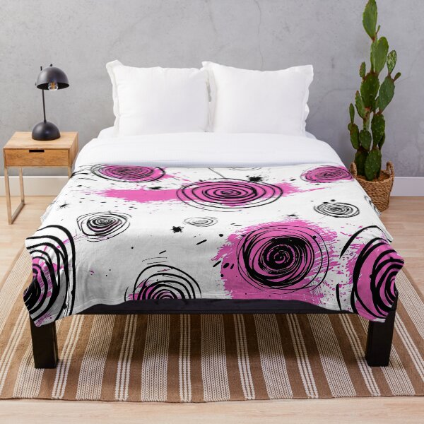 Item preview, Pink and black ink strokes  designed and sold by ShazellArt.