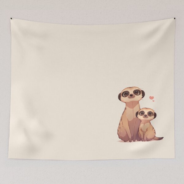 Item preview, Lovely Mother and Baby Meerkat designed and sold by Windy-market.