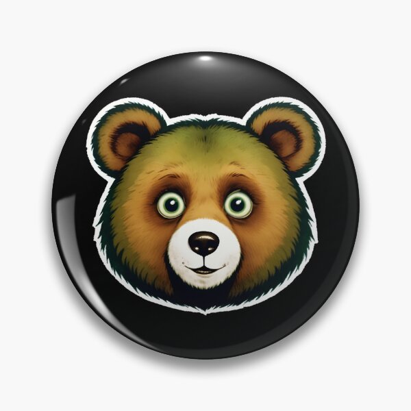 Item preview, A Face Of Cute Bear With Large Eyes And A Friendly Expression designed and sold by Adelberton.