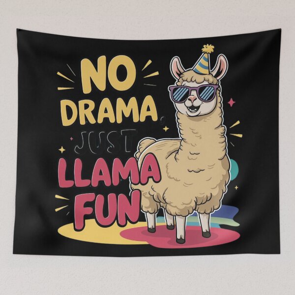 Item preview, Ajax90 ,No drama just llama fun designed and sold by Ajax90.