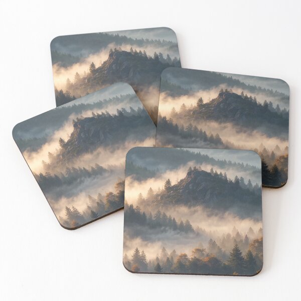 Item preview, Amazing scene with mountains sunset lights designed and sold by digoarpi.