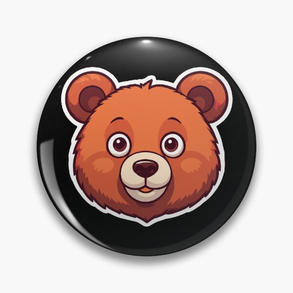 Item preview, A Face Of Cute Bear With Large Eyes And A Friendly Expression designed and sold by Adelberton.