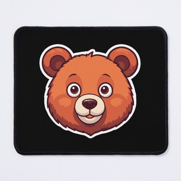 Item preview, A Face Of Cute Bear With Large Eyes And A Friendly Expression designed and sold by Adelberton.